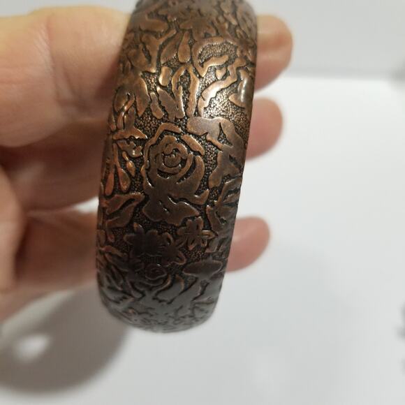 Two bracelets one copper colored bangle one multi chain faux - Picture 11 of 13